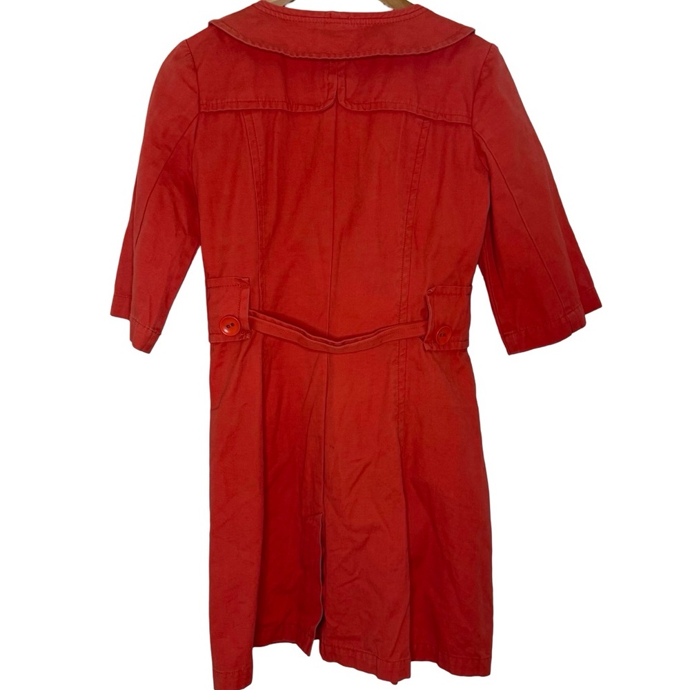 Anthropologie Tulle Cottage Orange Jacket Mid / Short Sleeve Small S - Picture 4 of 4